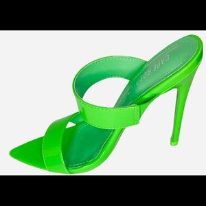 Lime green heels